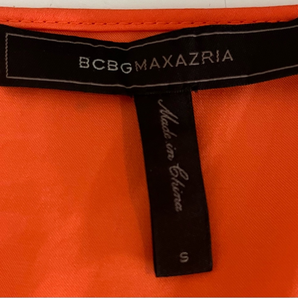 BCBGMaxAzria Bright Orange Blouse